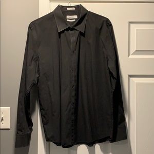 Black button down shirt
